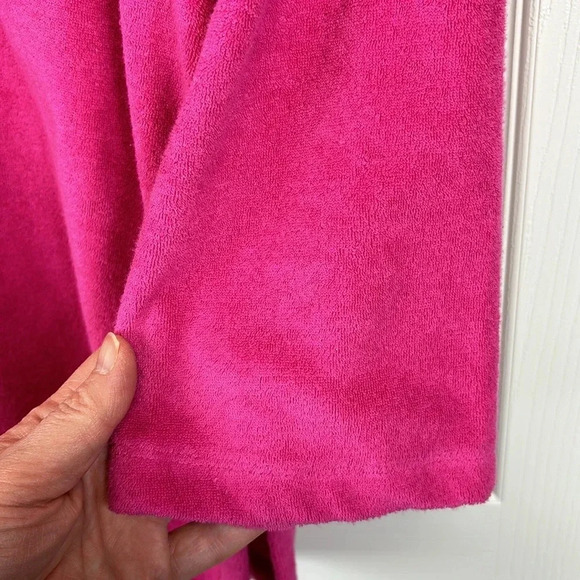 NWT Talbots pink and orange terry cloth long sleeve top sz sm - Picture 2 of 6